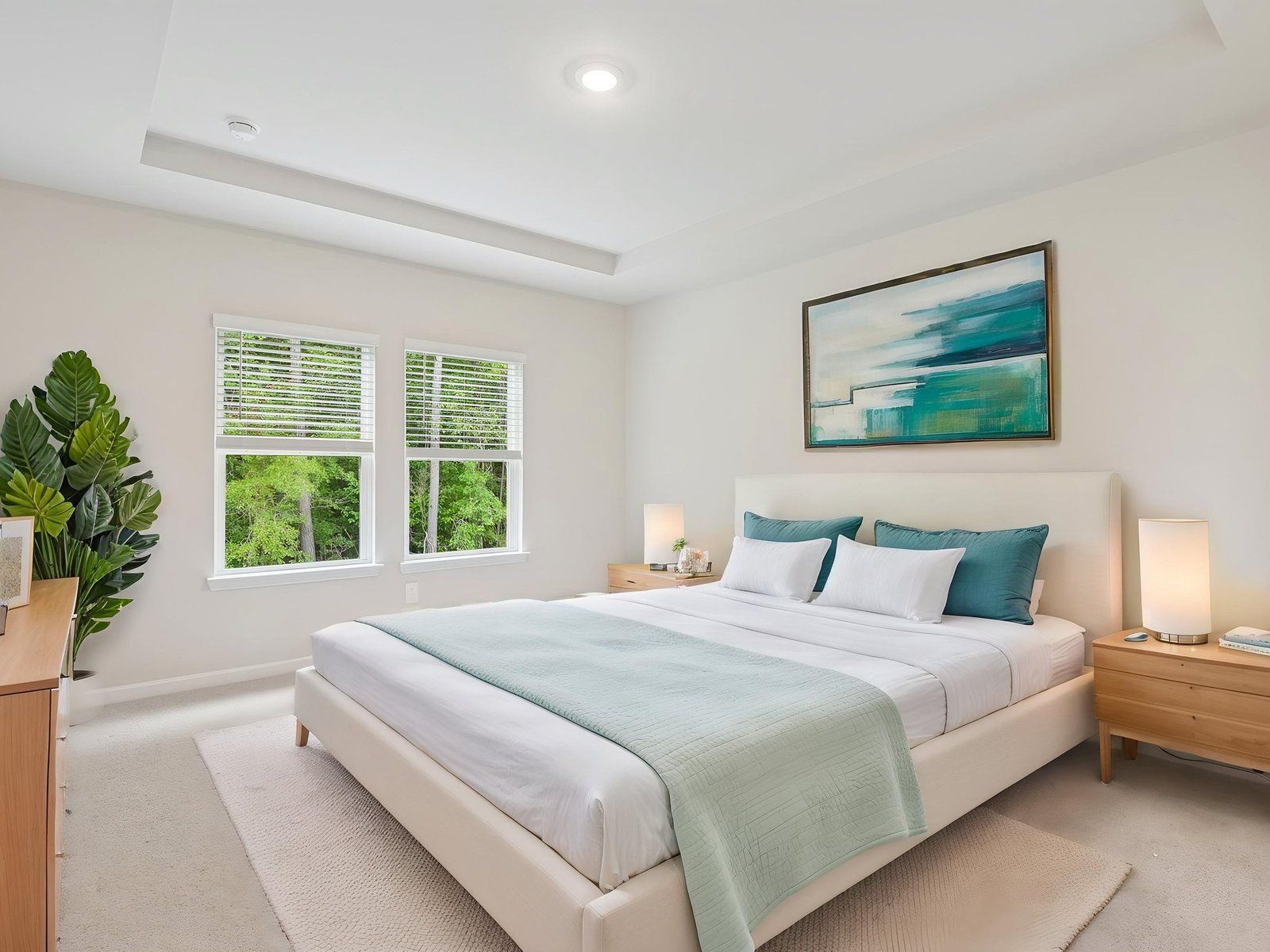 The Finesse White interior package modeled at Harmony Manor.