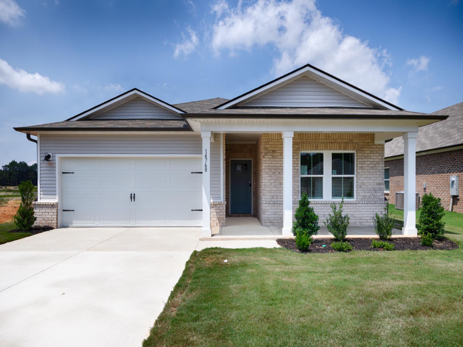 The Gibson floorplan with Elevation C modeled at Brookhill Reserve.