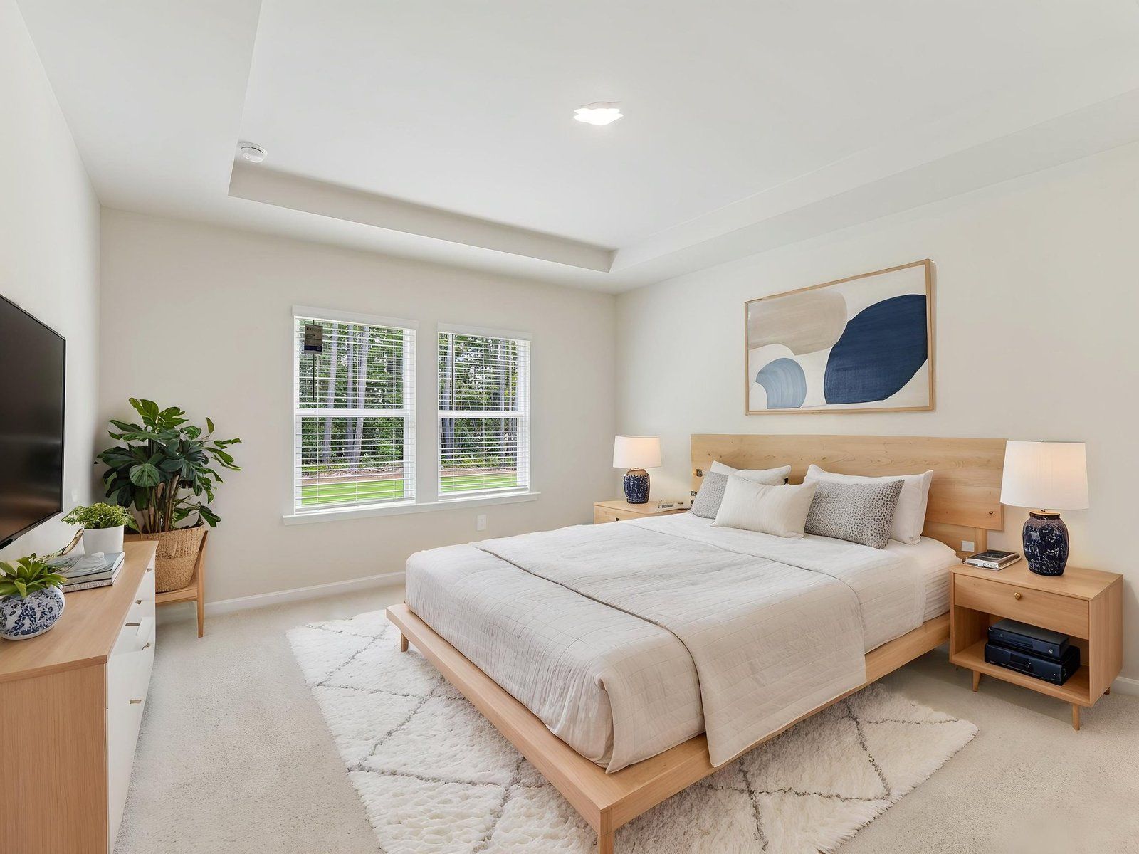 The Finesse White interior package modeled at Parkside at Grayson.