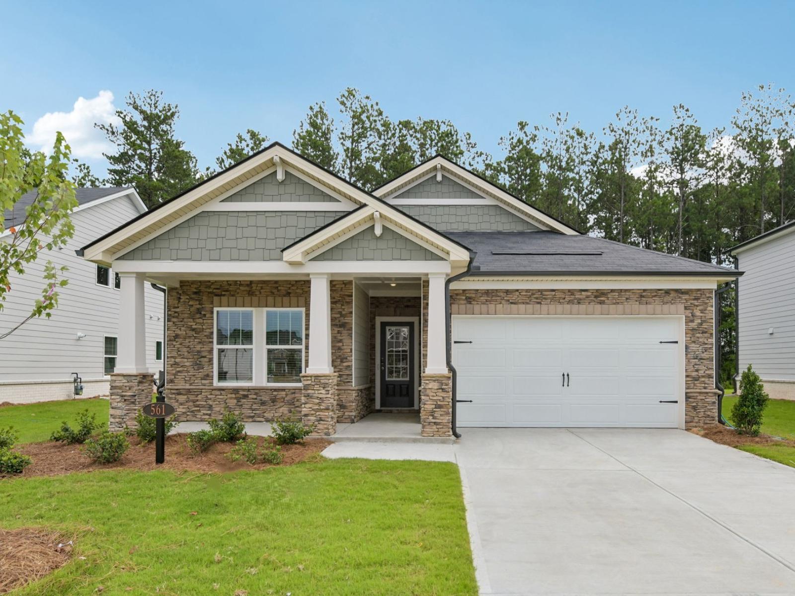 The Gibson with Elevation K modeled at Parkside at Grayson.
