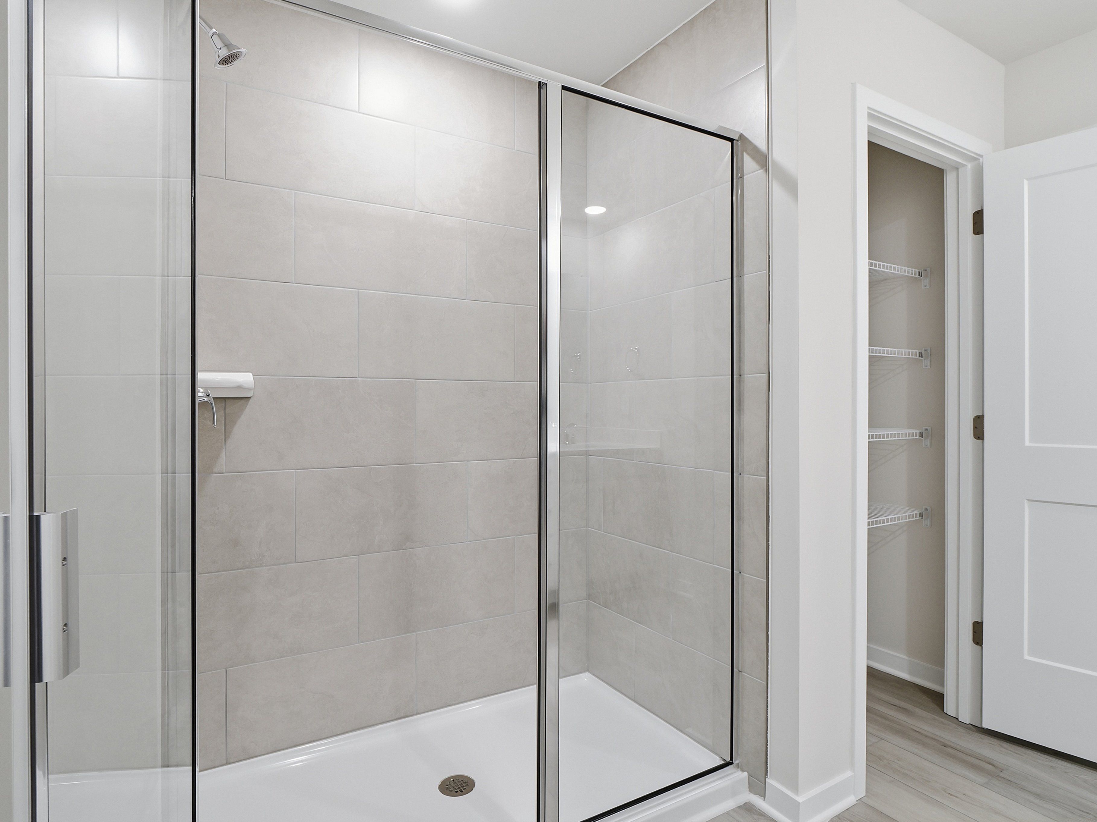 Primary bathroom in the Dallas floorplan at a Meritage Homes community in Wendell, NC.