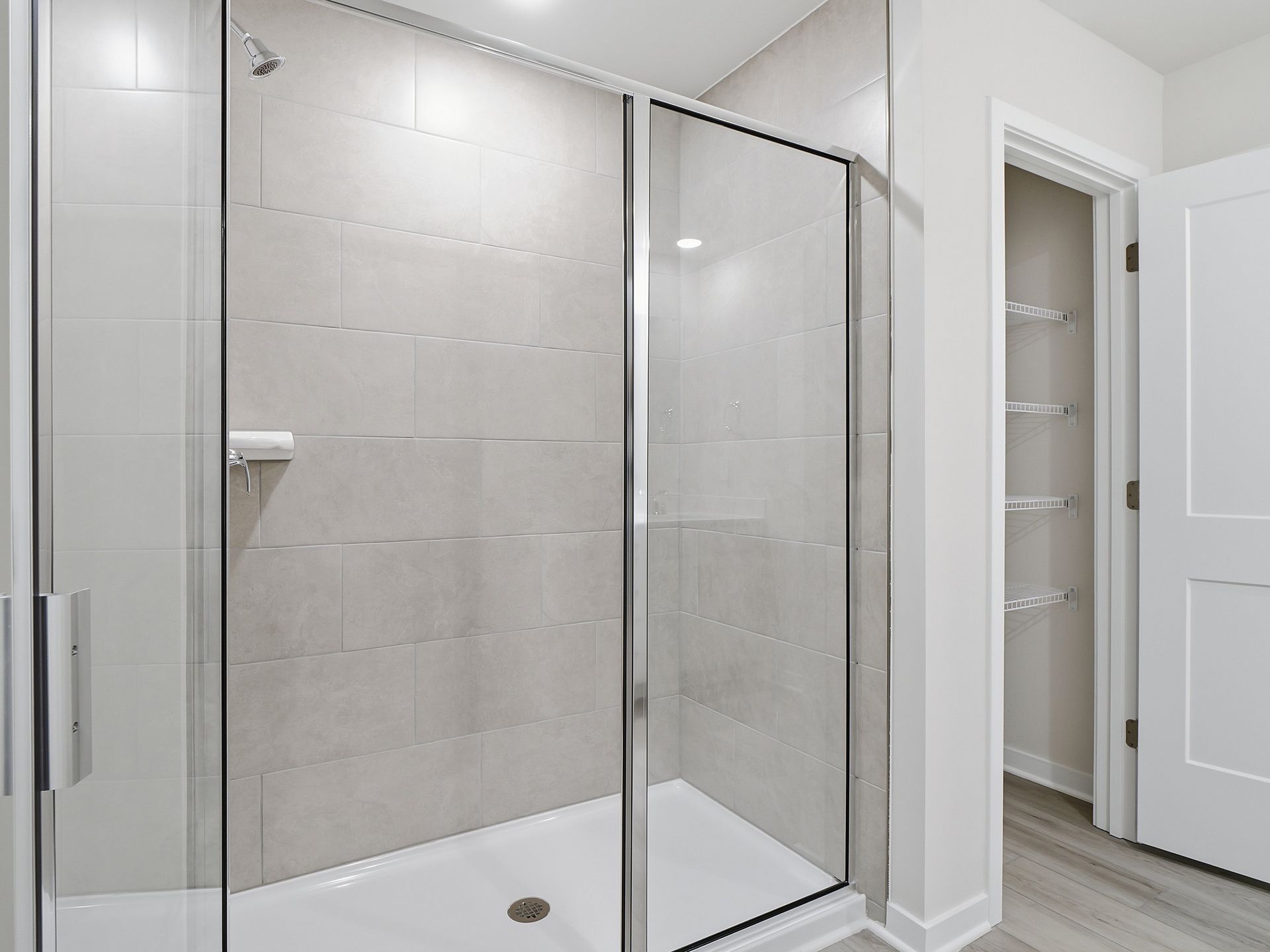 Primary bathroom in the Dallas floorplan at a Meritage Homes community in Wendell, NC.