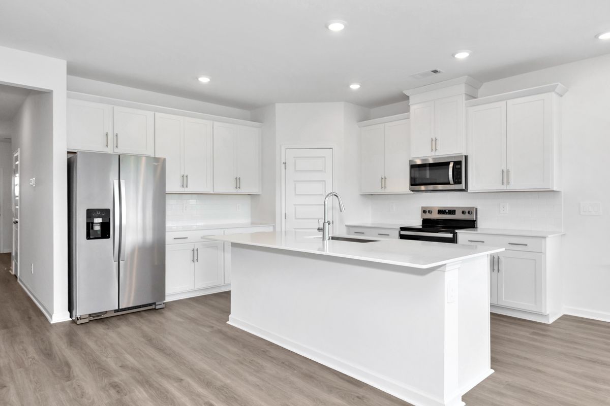 The Newport floorplan with the Cozy White interior package.