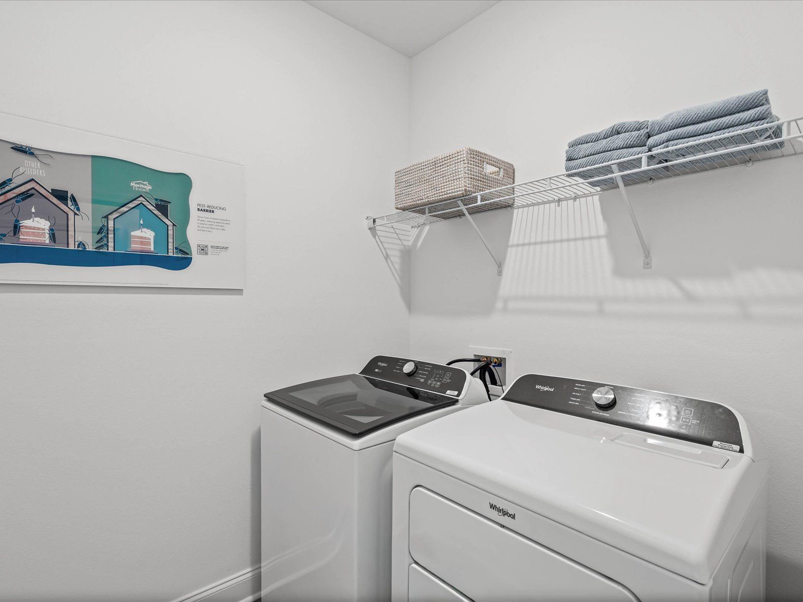 Laundry Room in the Newport floorplan at a Meritage Homes community in Gulfport, MS.