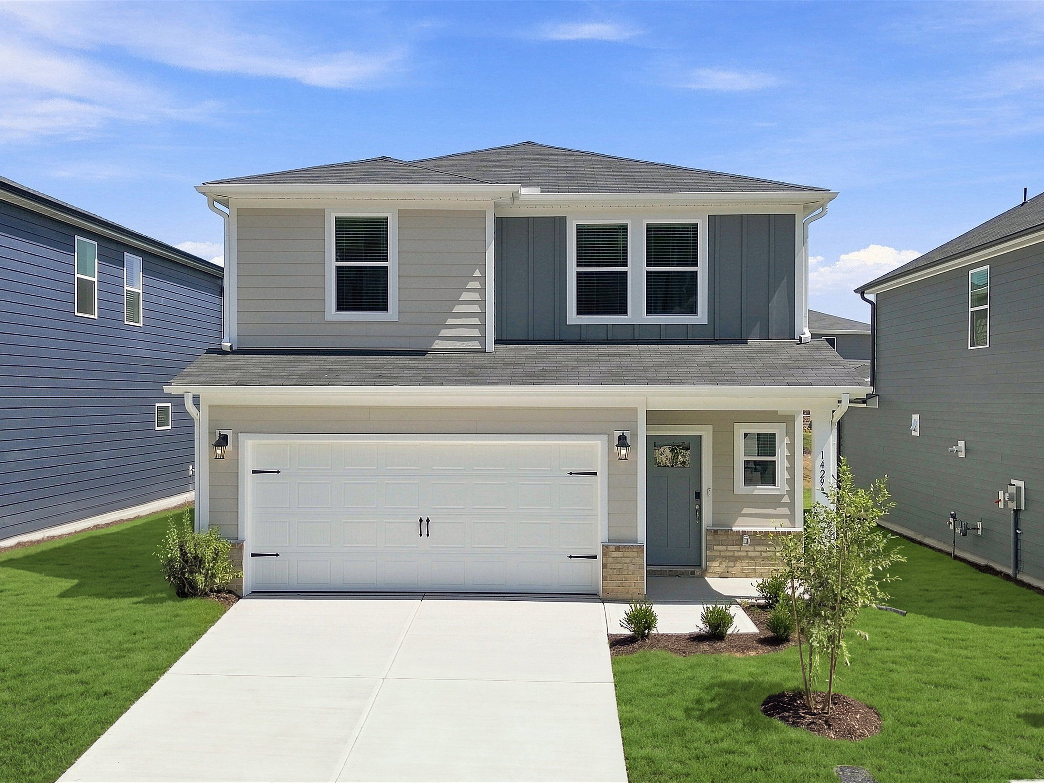 Paisley front exterior at 1429 Hatteras Road in Durham, NC.