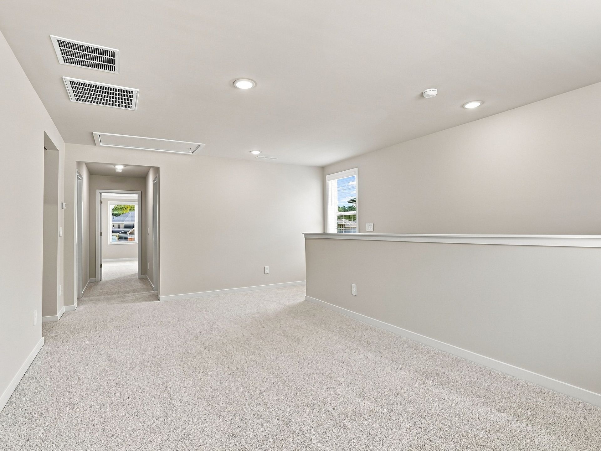 Secondary bedroom in the Paisley floorplan at a Meritage Homes community in Durham, NC.