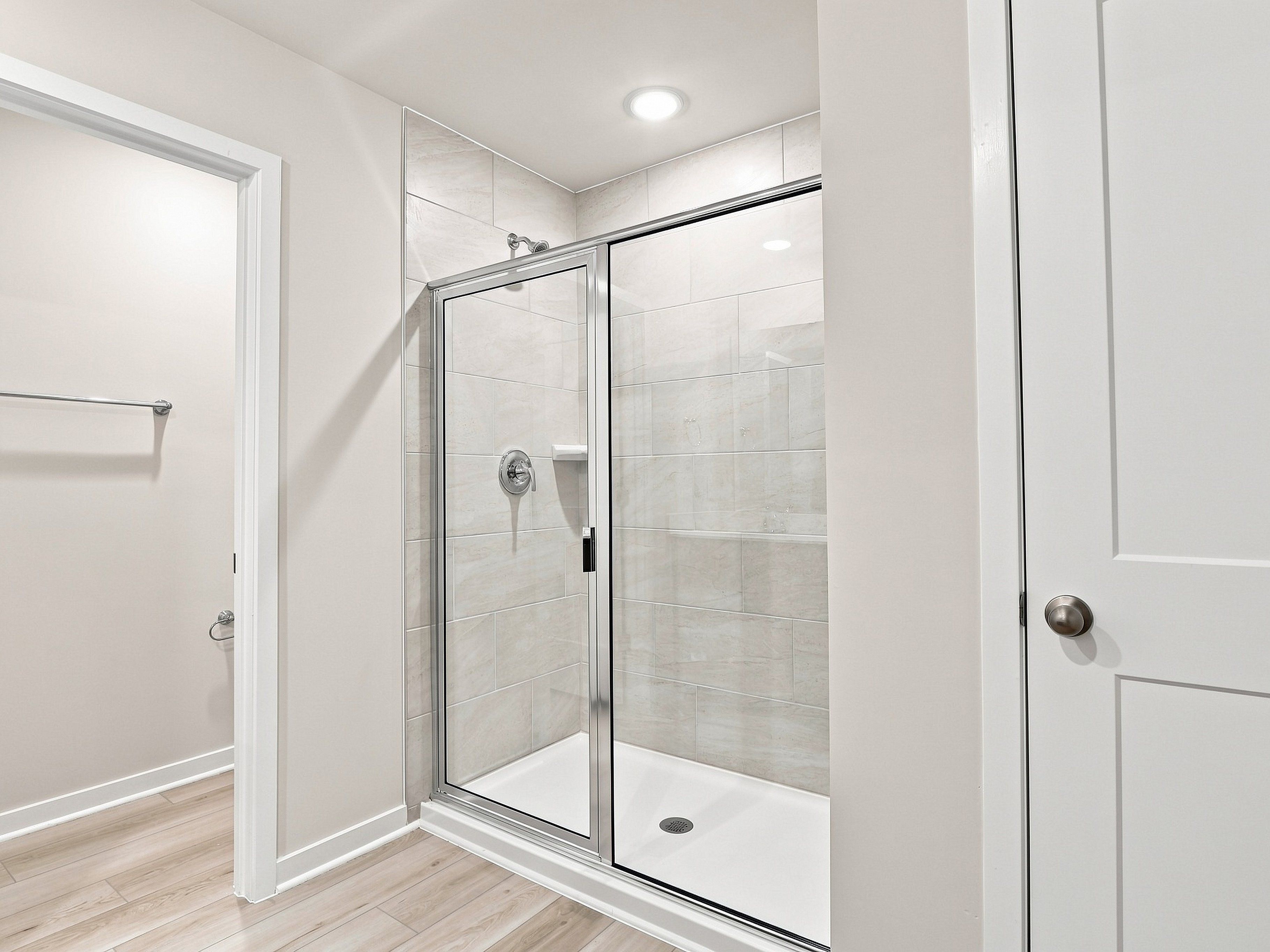 Primary bathroom in the Paisley floorplan at a Meritage Homes community in Durham, NC.