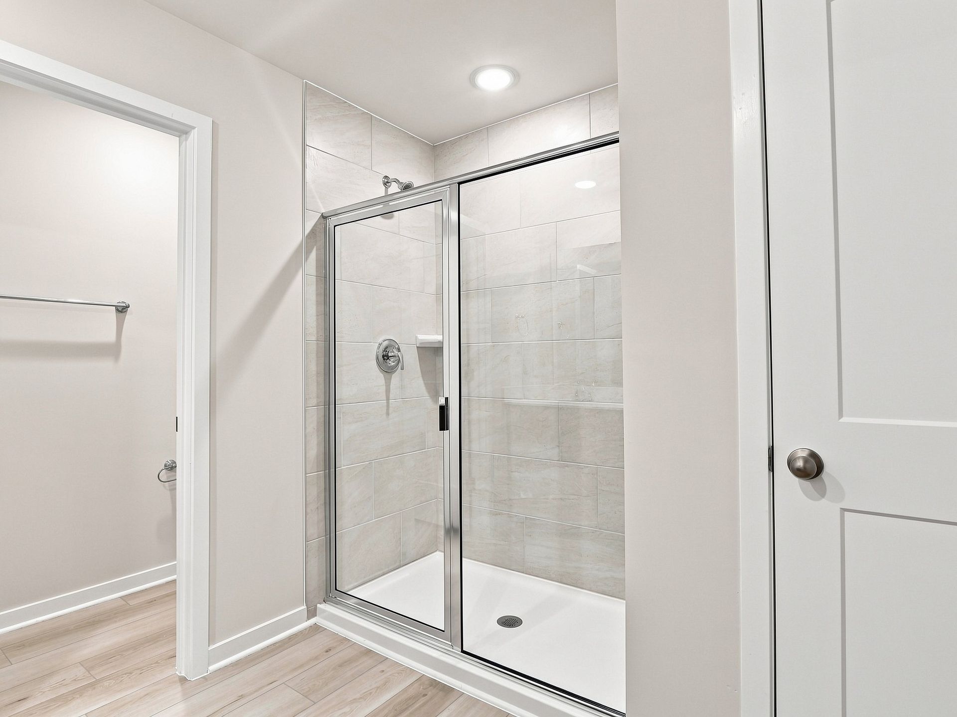 Primary bathroom in the Paisley floorplan at a Meritage Homes community in Durham, NC.