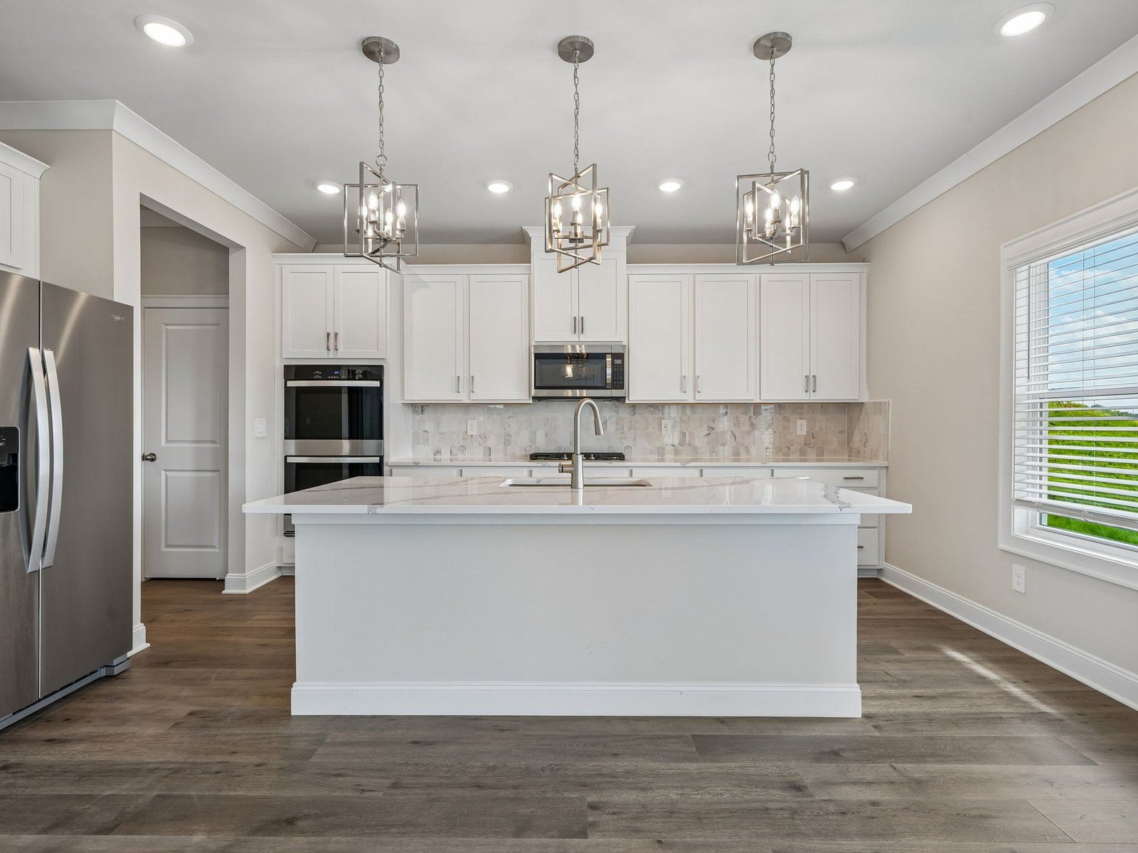 The Timeless Contrast interior package modeled at River Pointe.