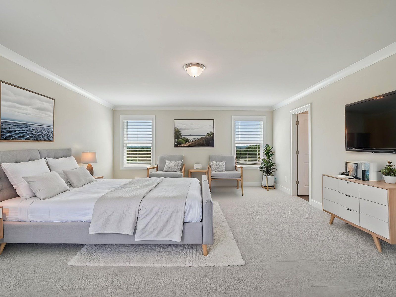 The Timeless Contrast interior package modeled at River Pointe.