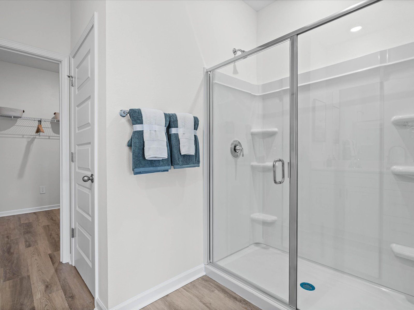 Primary bathroom in the Chandler floorplan at a Meritage Homes community in Summerdale, AL.