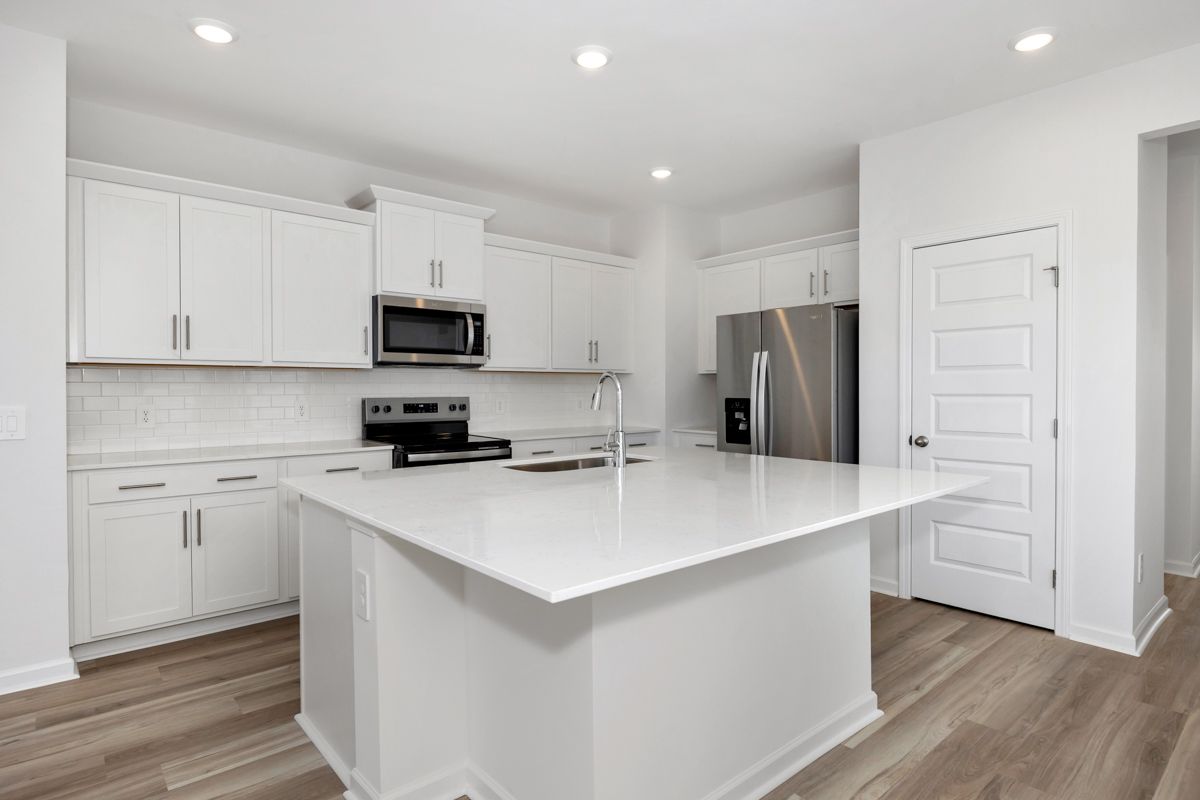 The Pendleton floorplan with the Charm White interior package modeled at Madison Preserve.