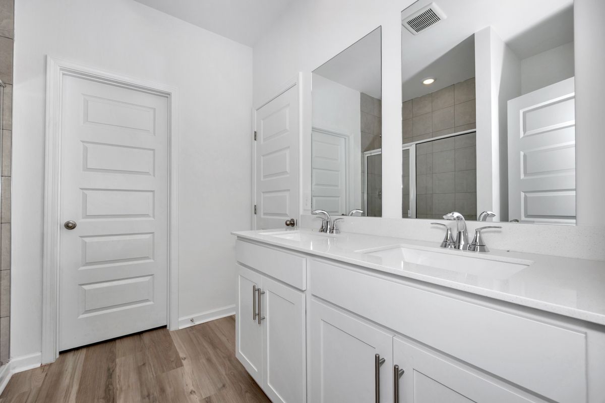 The Pendleton floorplan with the Charm White interior package modeled at Madison Preserve.