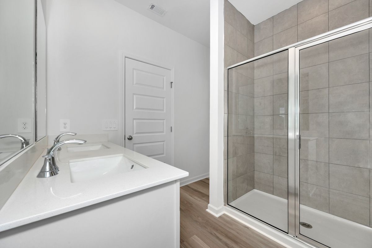 The Pendleton floorplan with the Charm White interior package modeled at Madison Preserve.