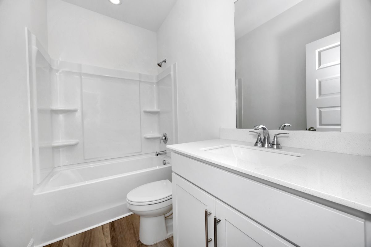 The Pendleton floorplan with the Charm White interior package modeled at Madison Preserve.