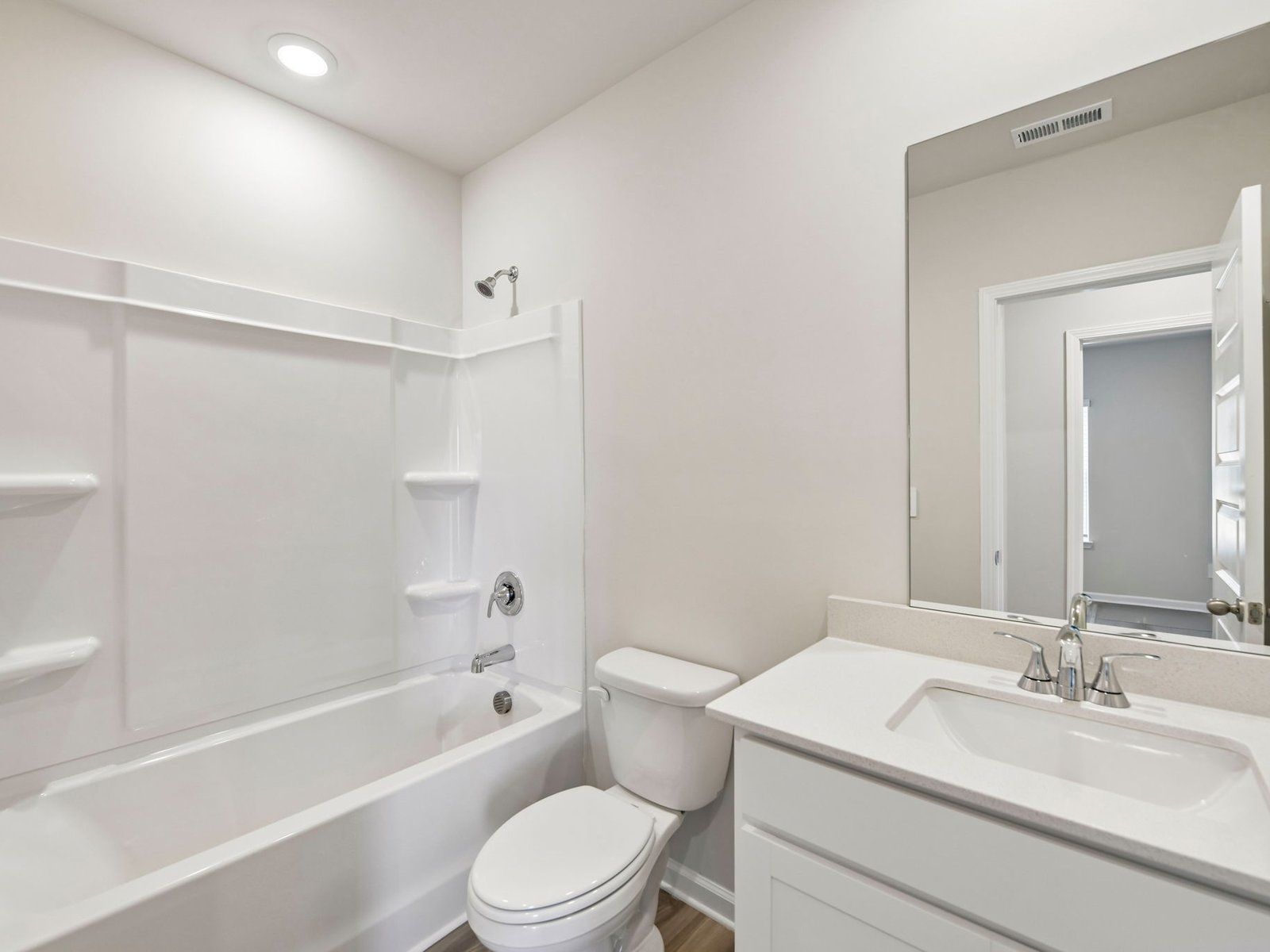 The Dallas Basement floorplan with the Charm Linen interior package.