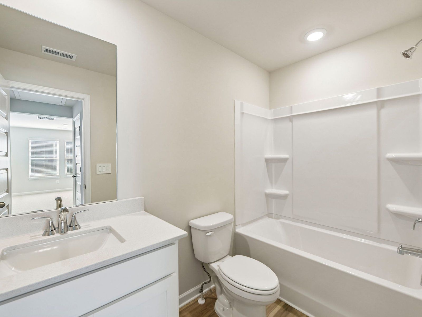 The Dallas Basement floorplan with the Charm Linen interior package.