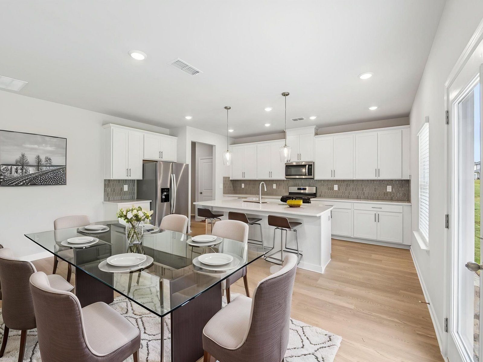 The Taylorsville floorplan with the Lush White interior package.