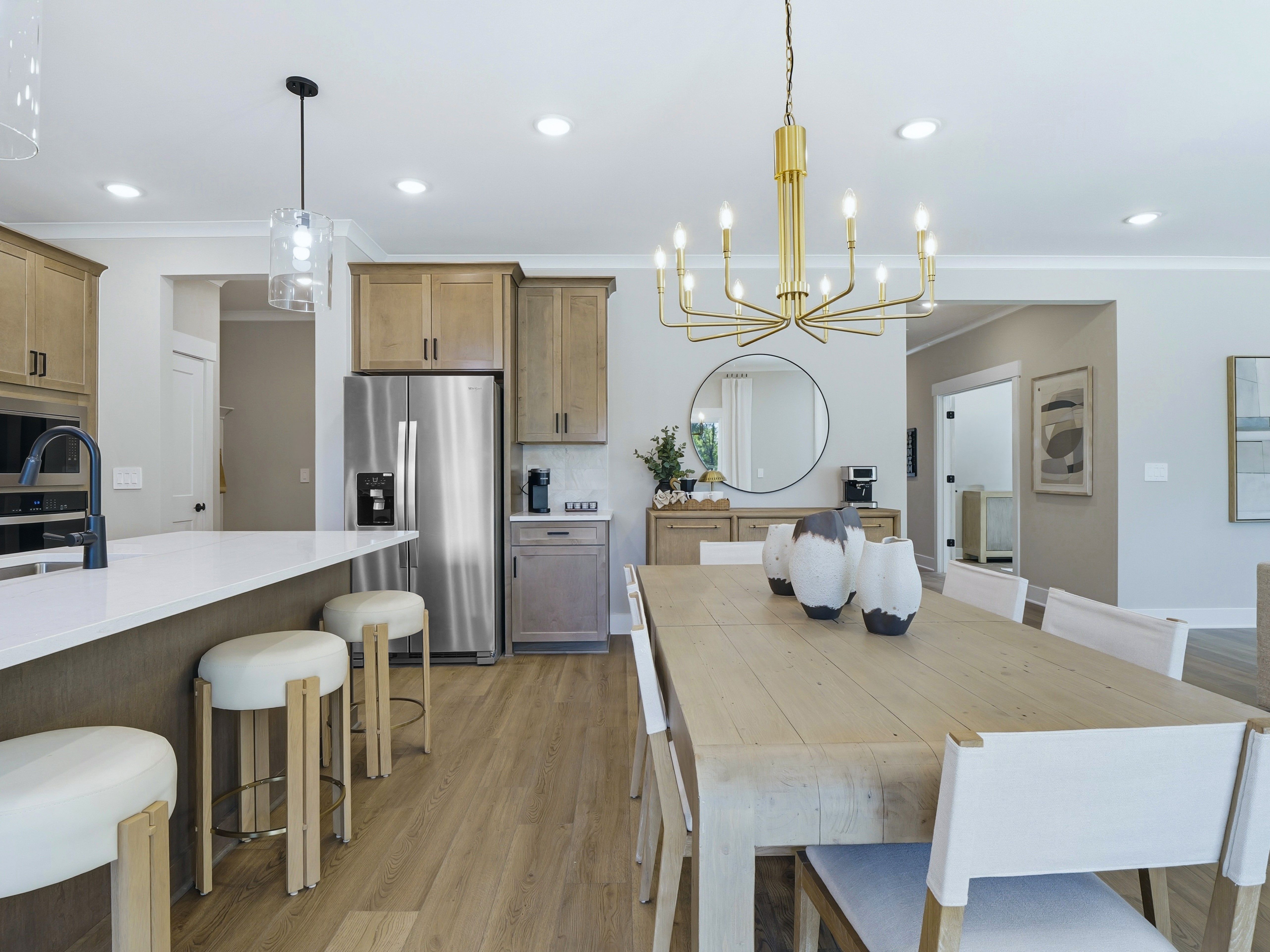 Kitchen in the Taylorsville floorplan at a Meritage Homes community in Zebulon, NC.