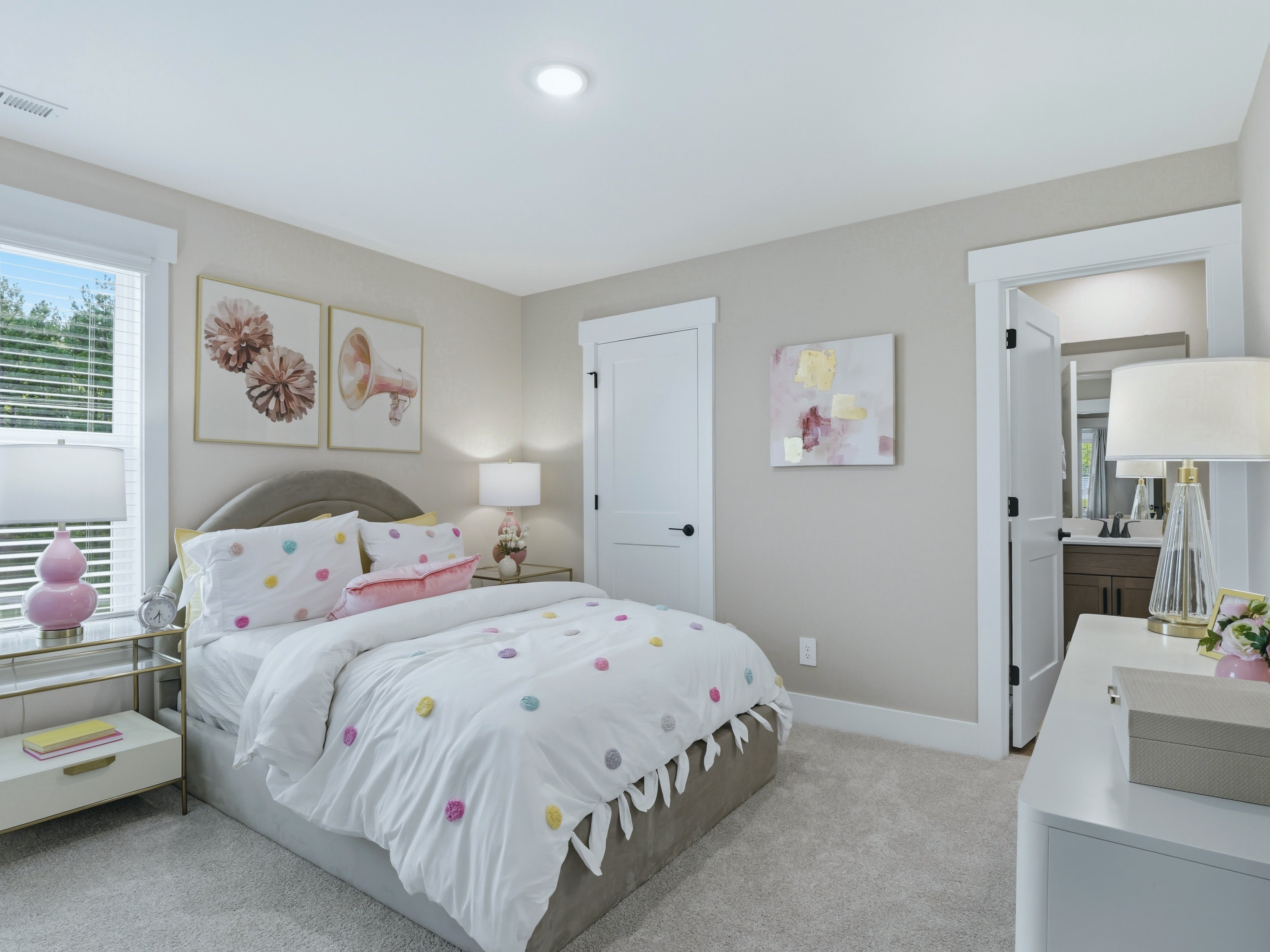 Secondary bedroom in the Taylorsville floorplan at a Meritage Homes community in Zebulon, NC.