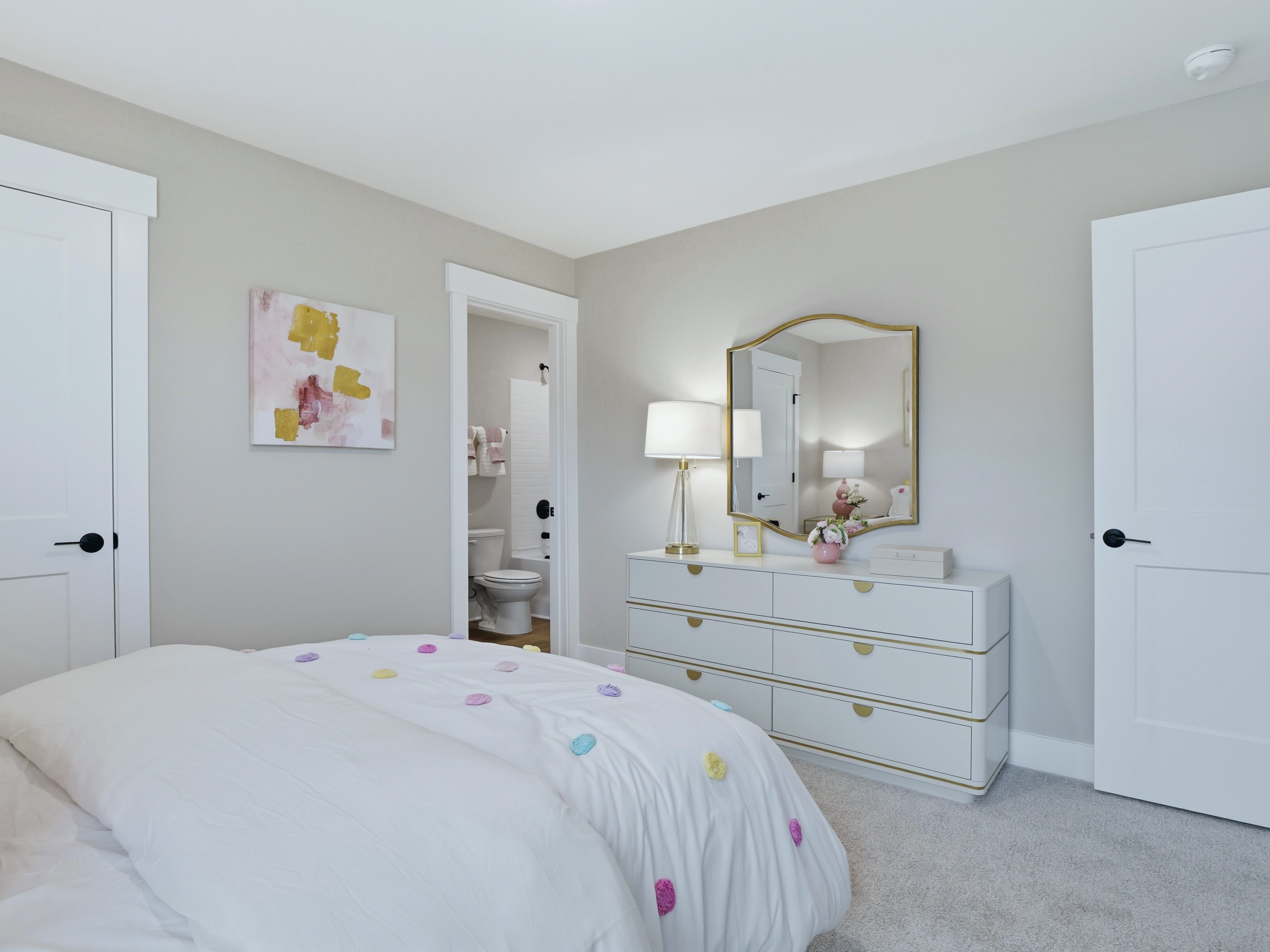 Secondary bedroom in the Taylorsville floorplan at a Meritage Homes community in Zebulon, NC.
