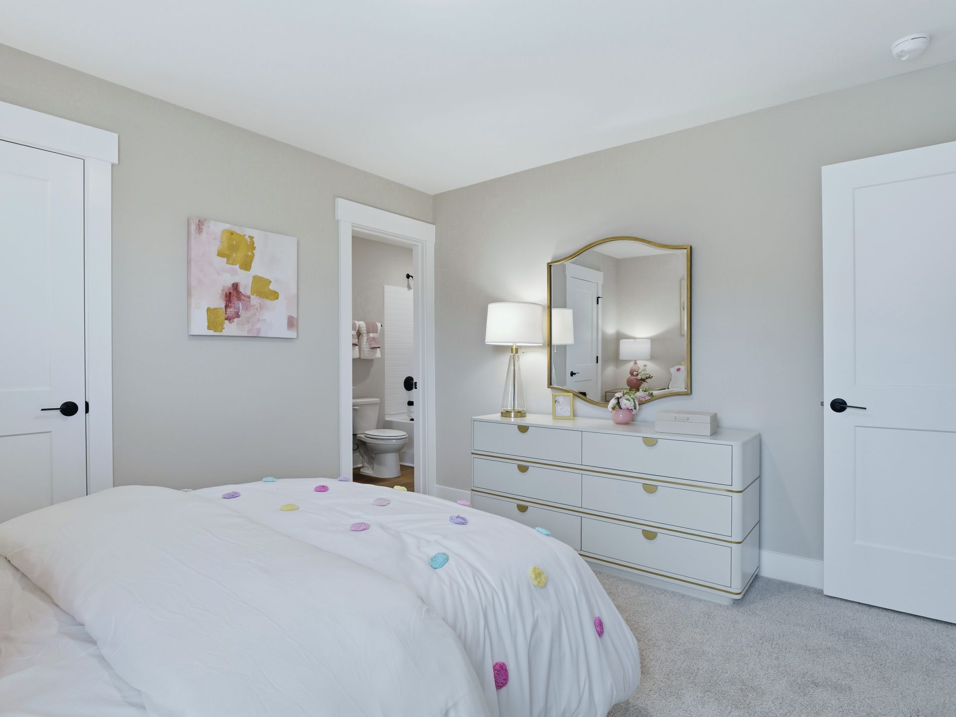 Secondary bedroom in the Taylorsville floorplan at a Meritage Homes community in Zebulon, NC.