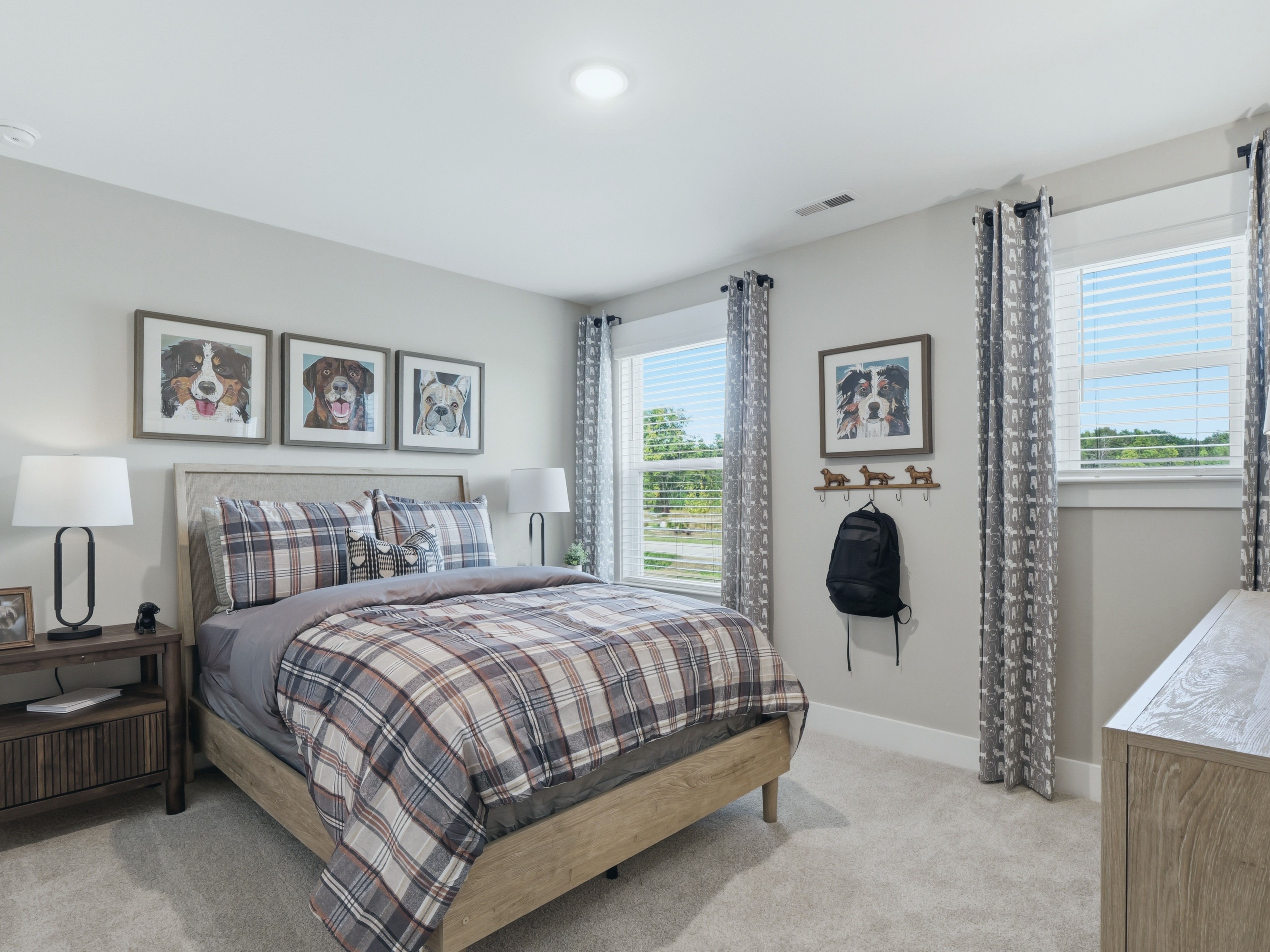 Secondary bedroom in the Taylorsville floorplan at a Meritage Homes community in Zebulon, NC.