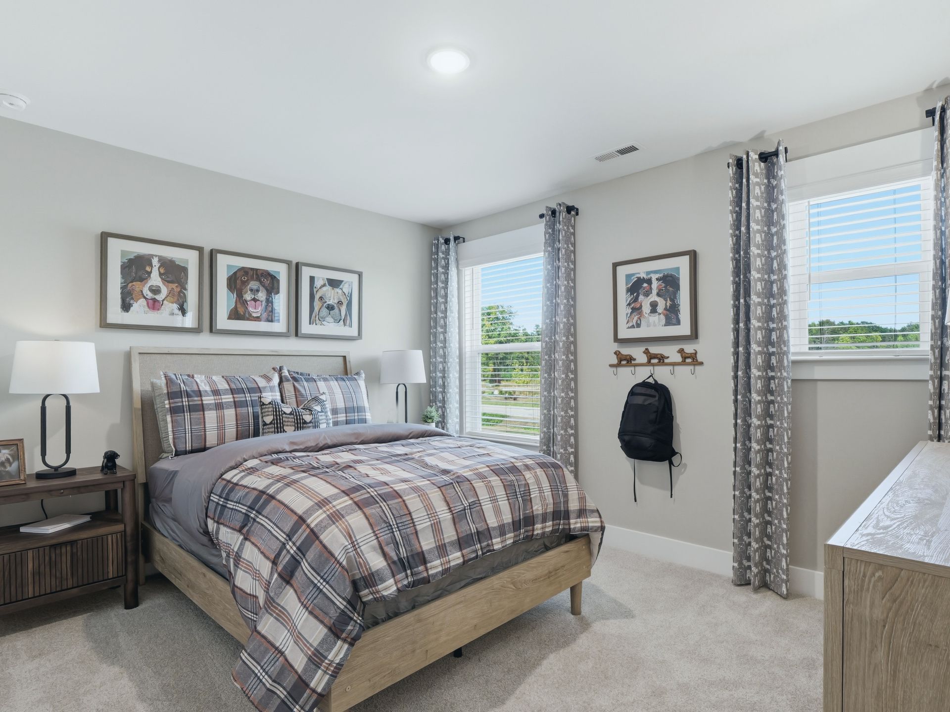Secondary bedroom in the Taylorsville floorplan at a Meritage Homes community in Zebulon, NC.