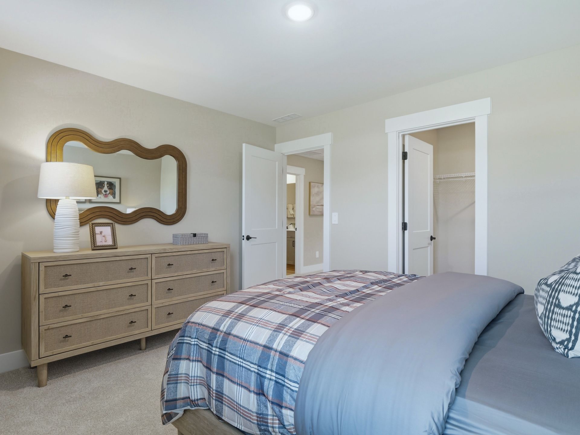 Secondary bedroom in the Taylorsville floorplan at a Meritage Homes community in Zebulon, NC.