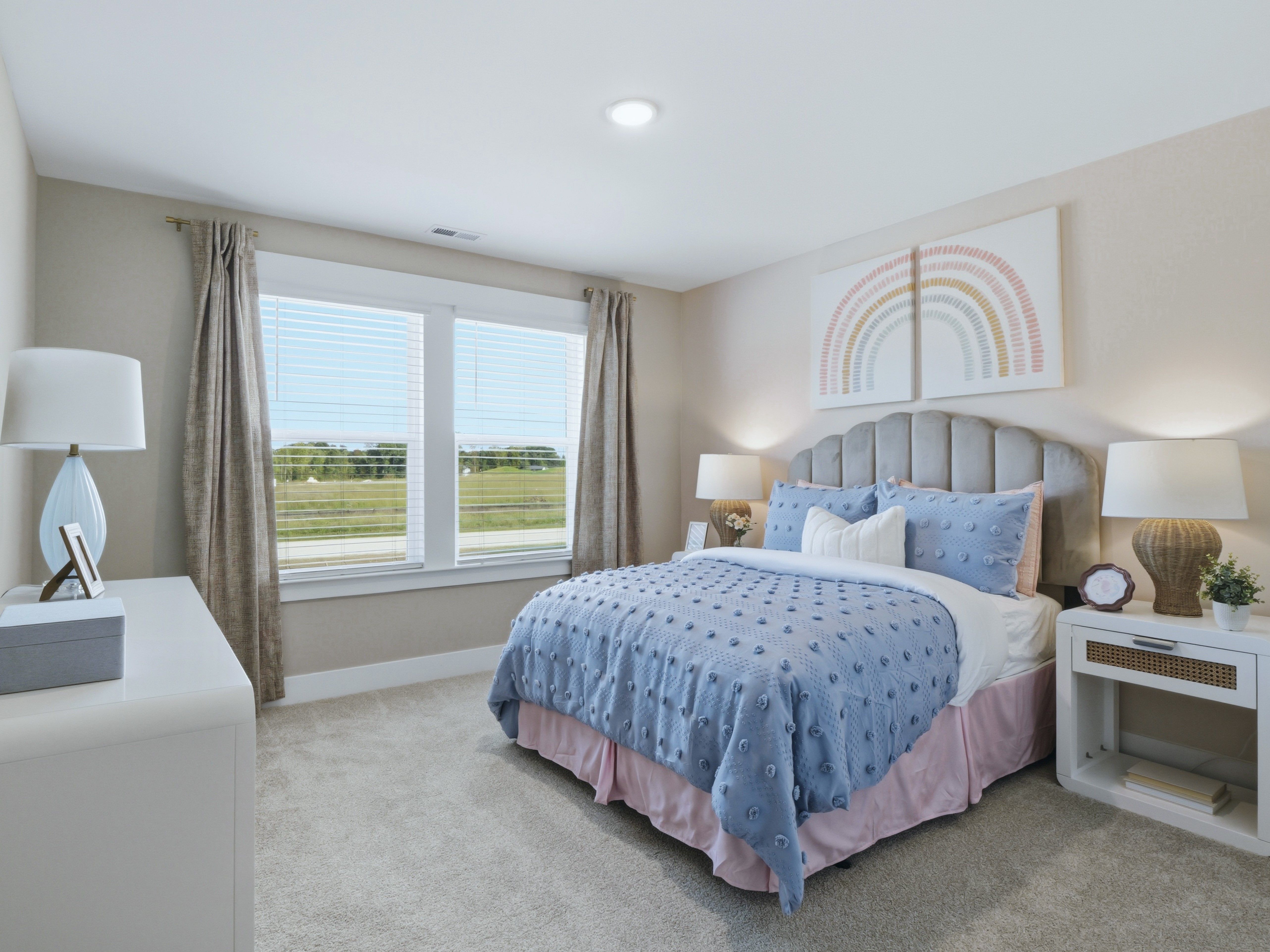 Secondary bedroom in the Taylorsville floorplan at a Meritage Homes community in Zebulon, NC.