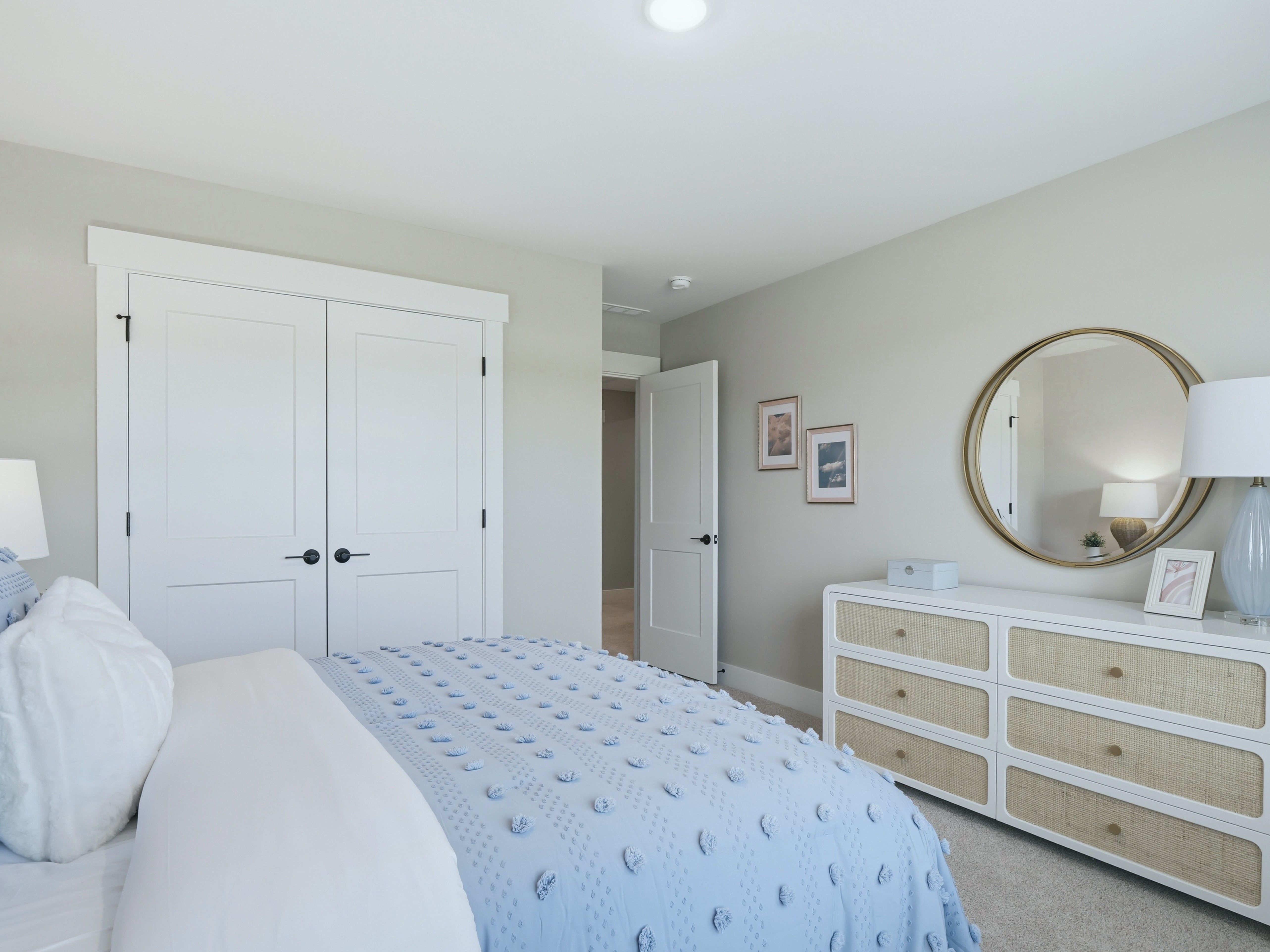 Secondary bedroom in the Taylorsville floorplan at a Meritage Homes community in Zebulon, NC.