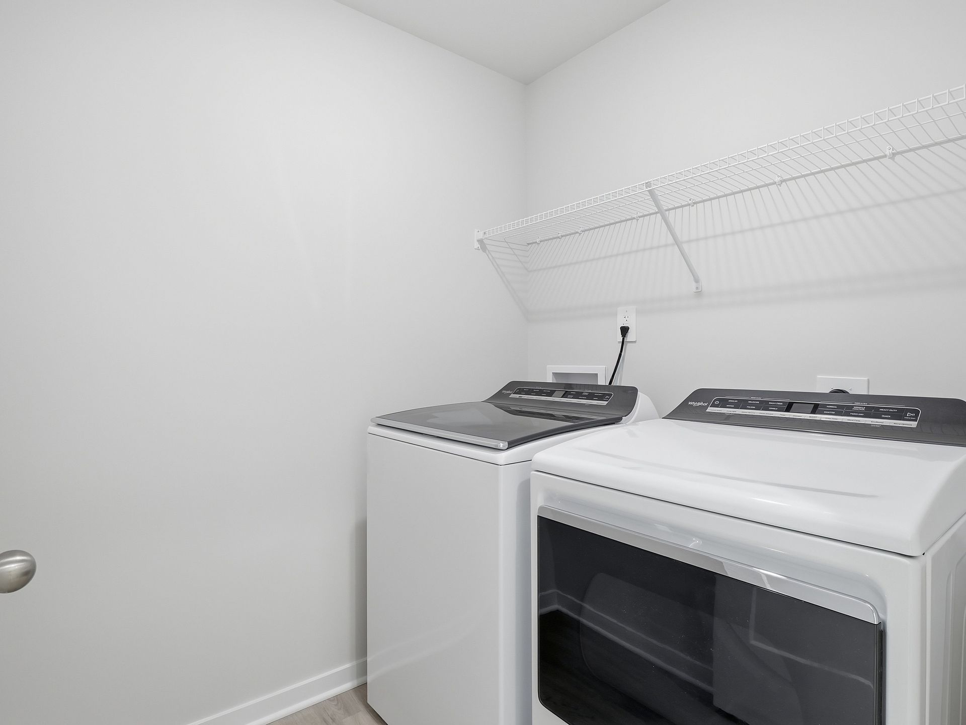 Laundry room in the Paisley floorplan at a Meritage Homes community in Clayton, NC.
