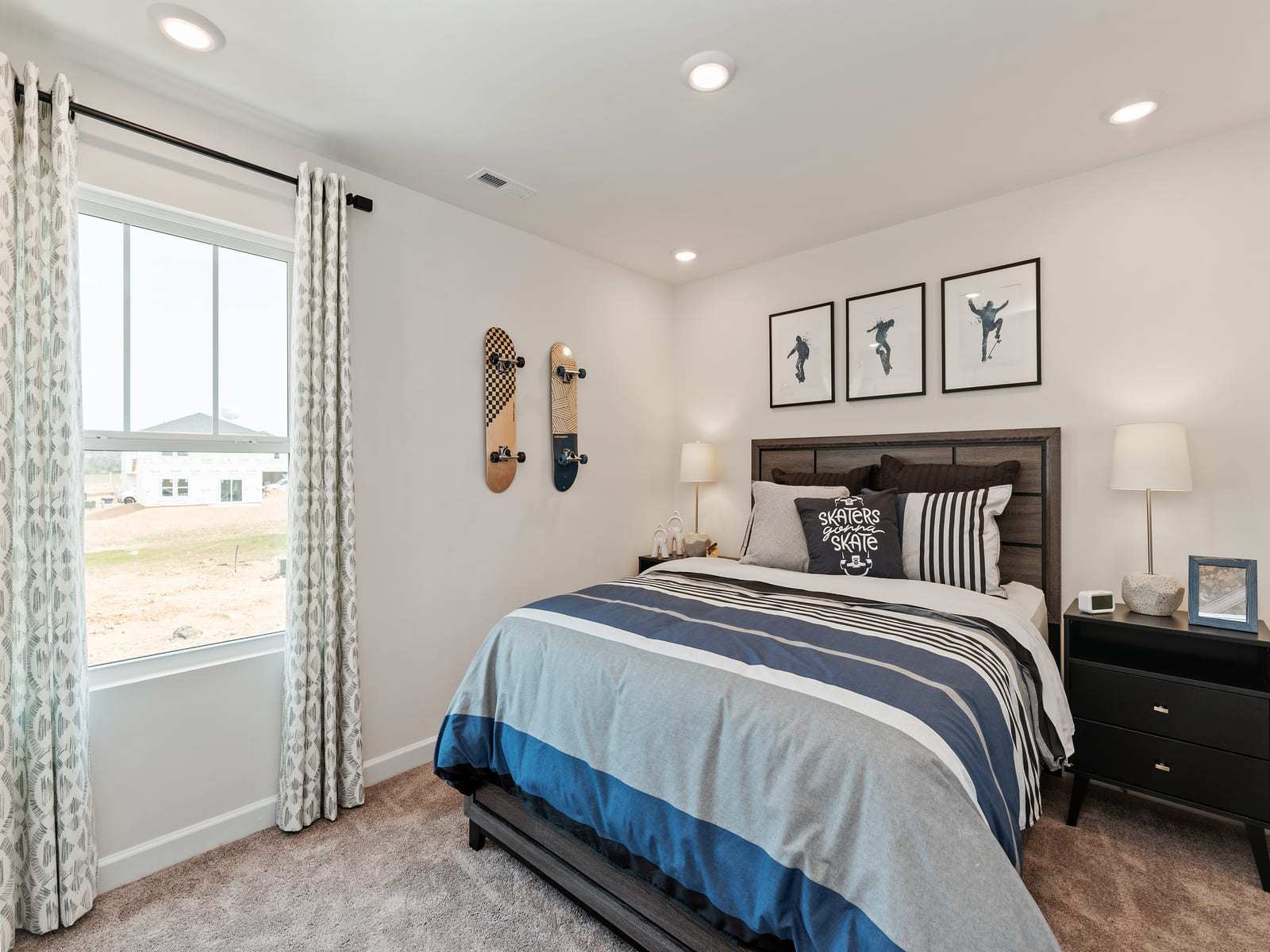 This secondary bedroom is a perfect retreat for guests.