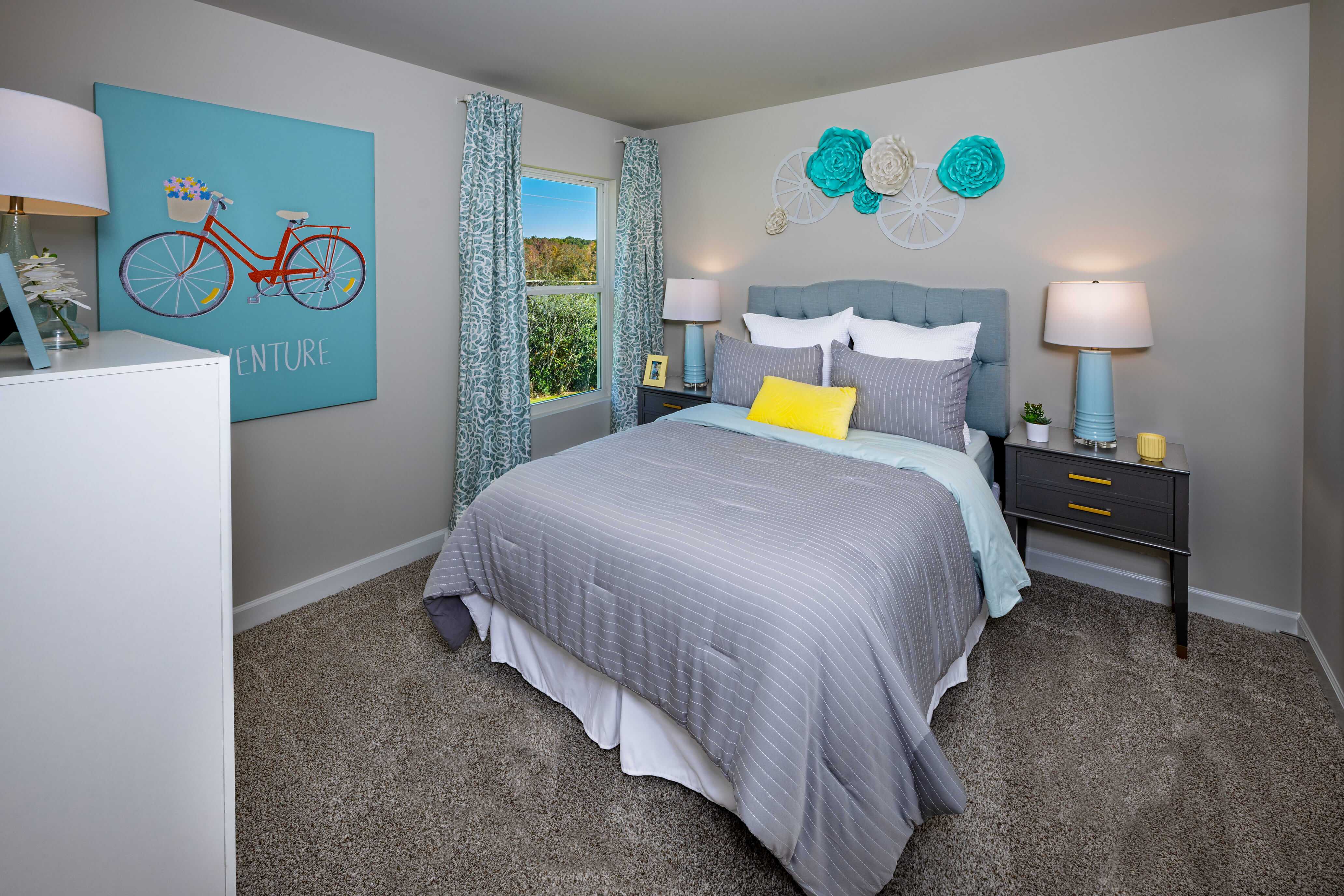 Secondary bedrooms make perfect guest rooms. Photography from Holland Park.