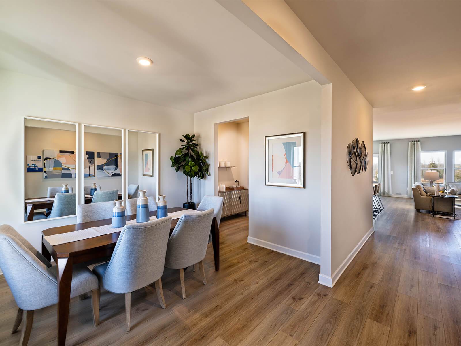 Turn flex-space into a formal dining room.