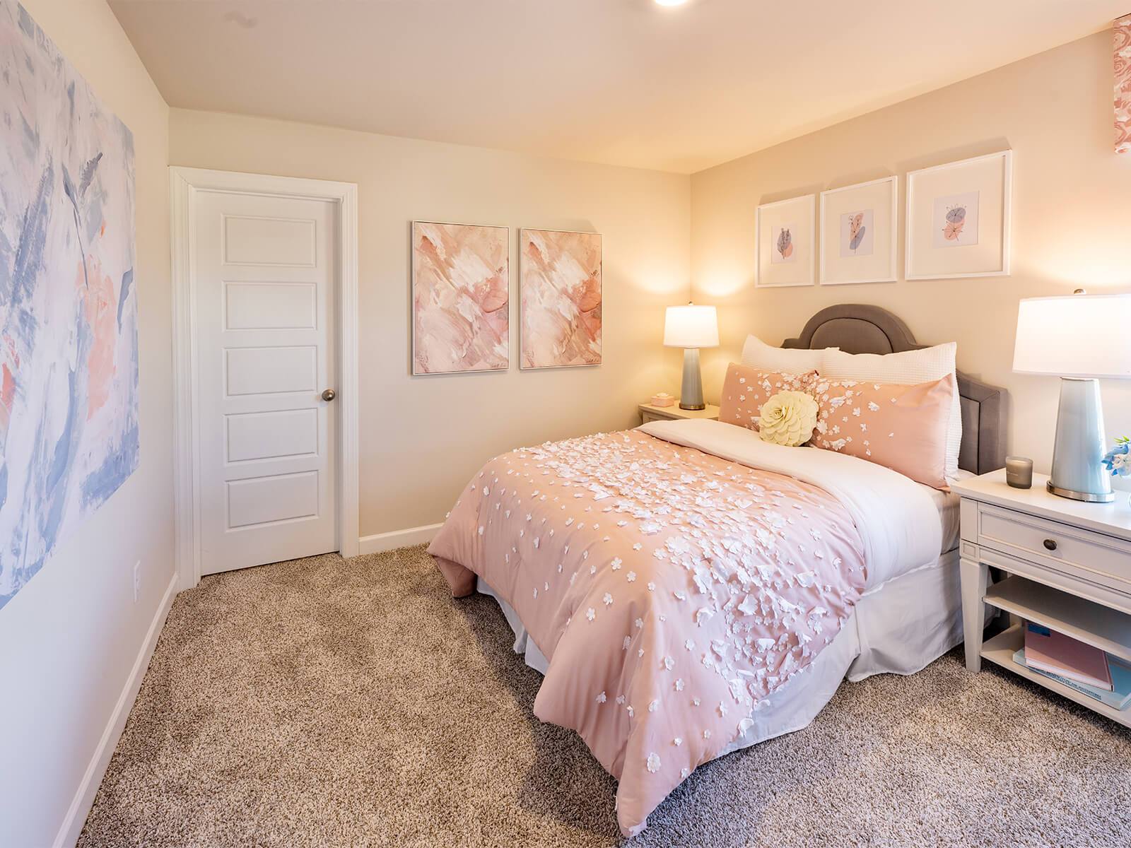 Secondary bedrooms give kids their own space to relax.