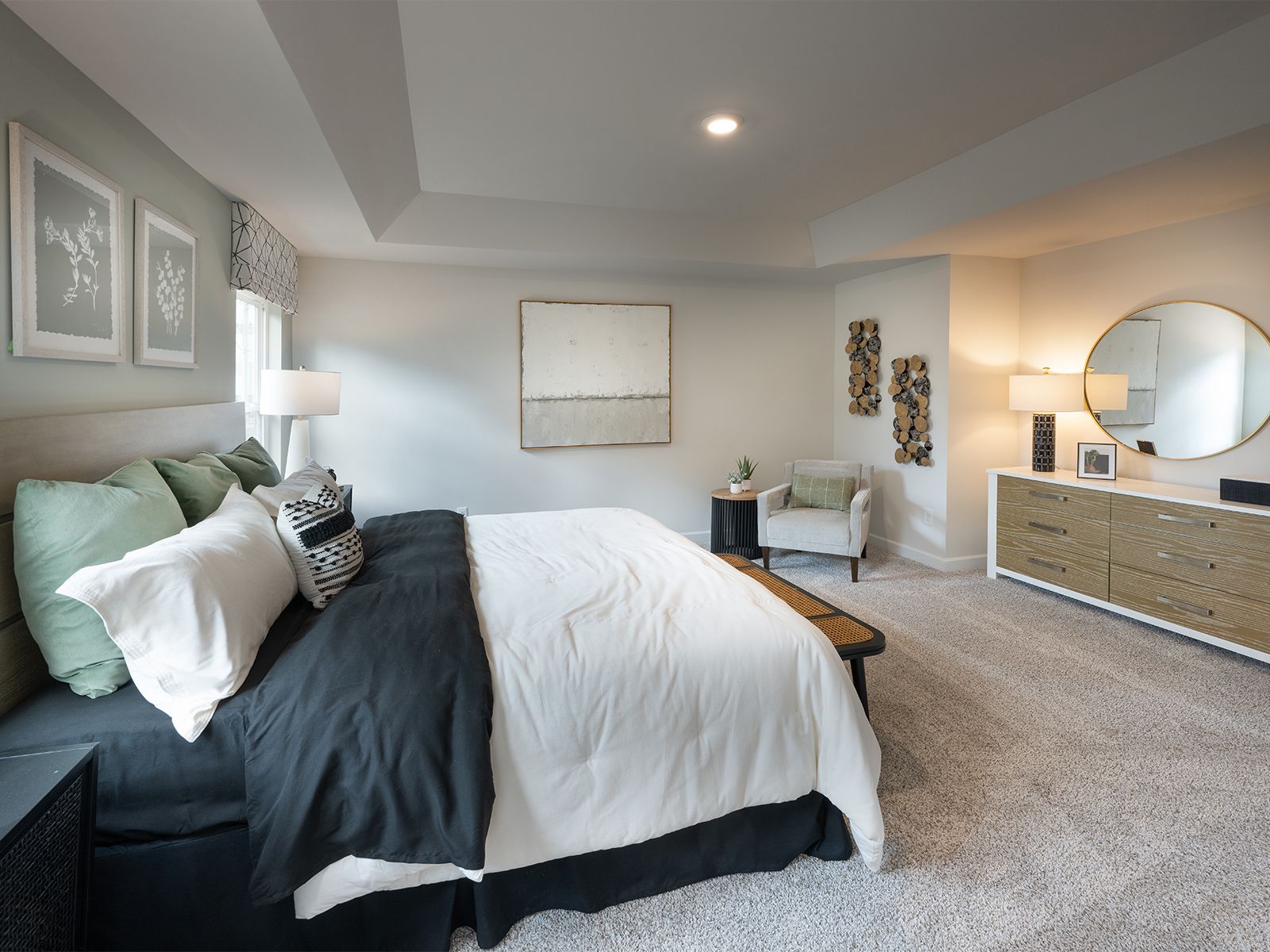 The primary suite offers a perfect retreat at the end of the day.