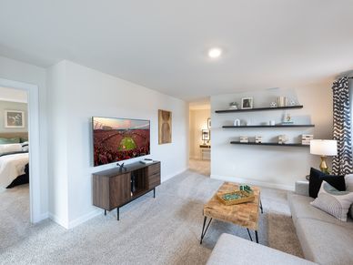 Watch the big game from the spacious loft.