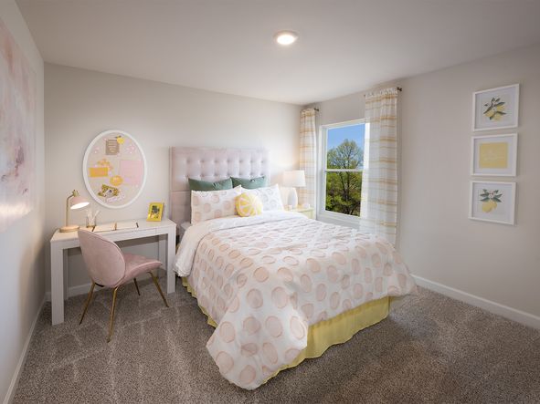 Secondary bedrooms give kids their own space to relax.
