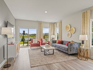 The open-concept floorplan allows for easy entertaining.