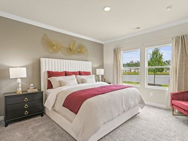 The primary suite offers a private retreat.