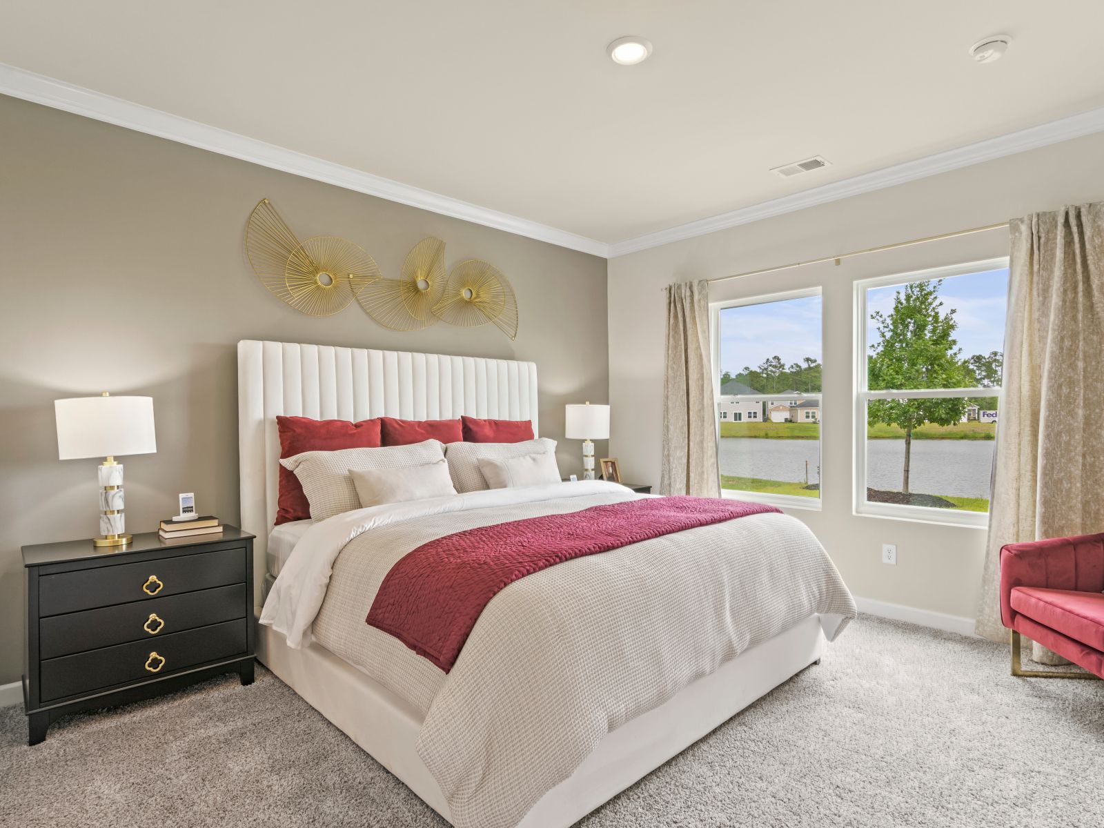 The primary suite offers a private retreat.