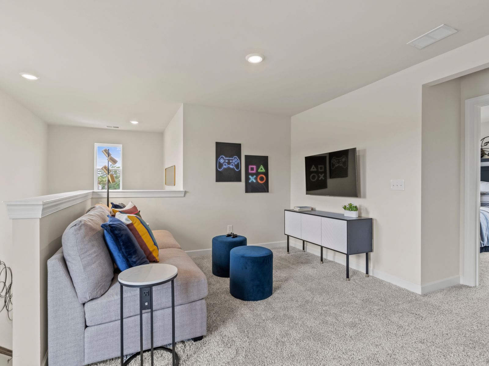 Gather the family for movie and game nights.