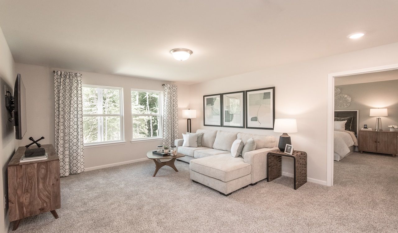 Dakota floorplan modeled at a Meritage Homes community in Dawsonville, G.A.