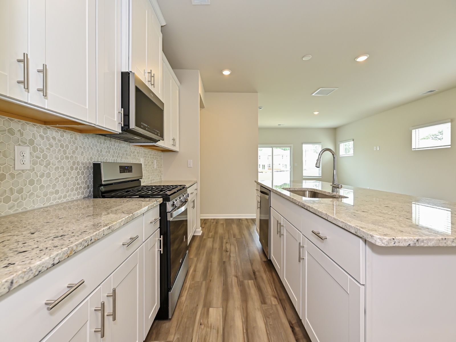 Your new kitchen is designed for easy maneuvering and functionality while cooking.