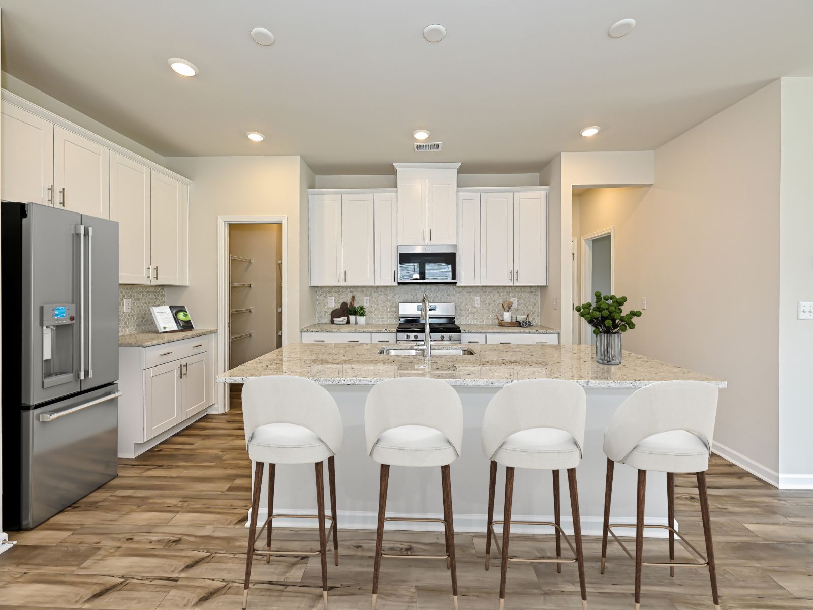 Keep your kitchen clean and organized with countless cabinets and drawers.