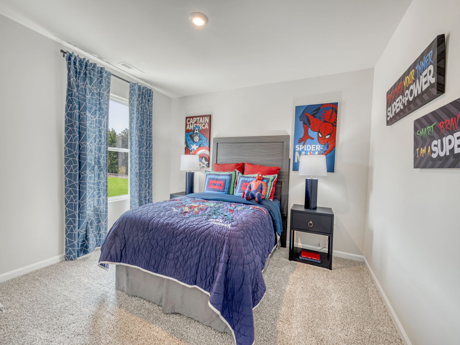 Three secondary bedrooms provide ample space for the whole family.