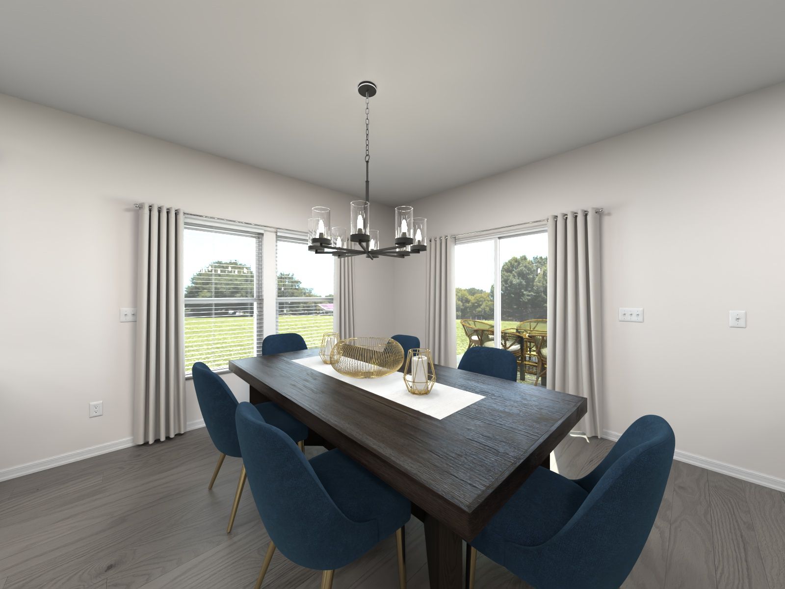 The open-concept floorplan allows for easy entertaining.