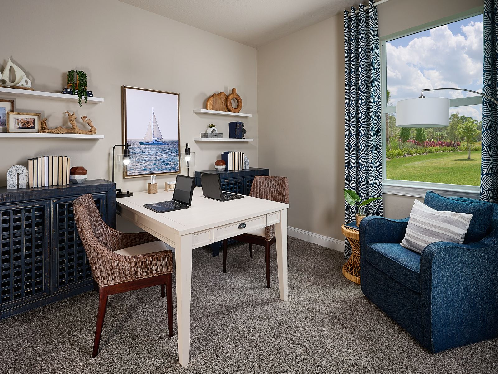 Flex Room in the Corsica floorplan modeled at Brystol at Wylder