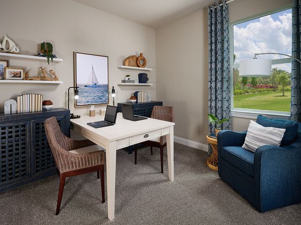 Flex Room in the Corsica floorplan modeled at Brystol at Wylder